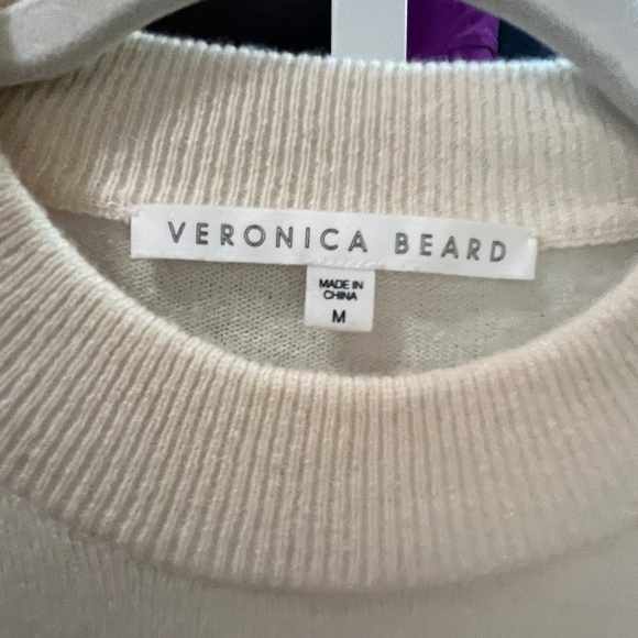 Veronica Beard Cream Cowl Neck Sweater - Picture 2 of 6